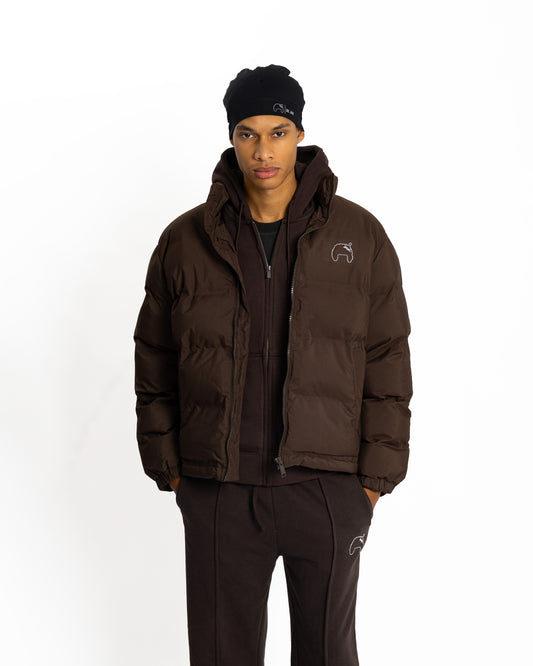 Brown Surgeon Puffer (reflective)